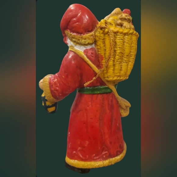VINTAGE OLD WORLD & HOUSE OF HATTEN SANTA CLAUS CHRISTMAS ORNAMENTS - Picture 7 of 8